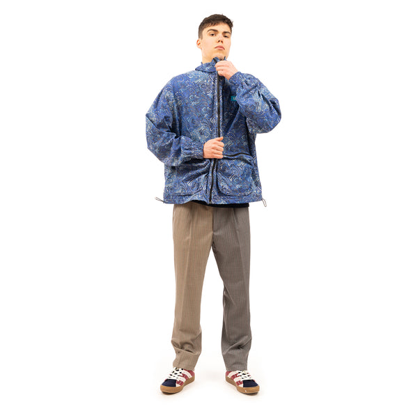 LC23 | Paisley Nylon Jacket Blue - Concrete