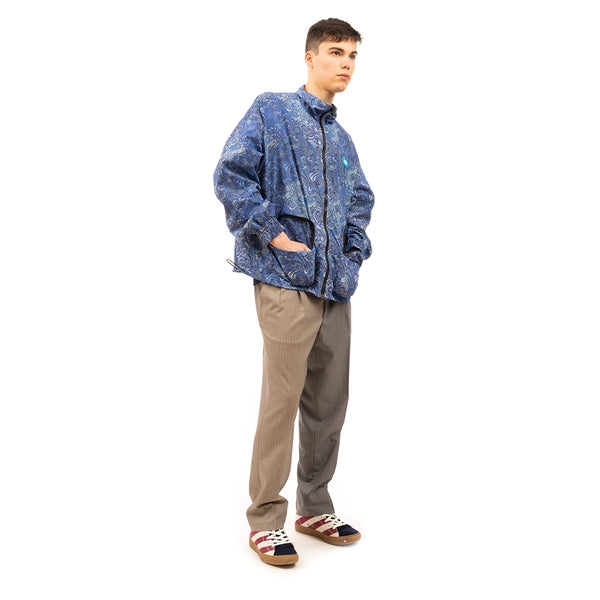 LC23 | Paisley Nylon Jacket Blue - Concrete