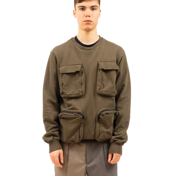 LC23 | Multitasca Sweatshirt Army - Concrete