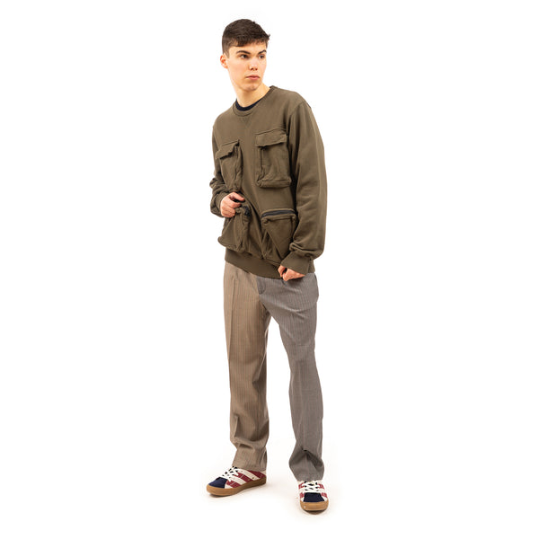 LC23 | Multitasca Sweatshirt Army - Concrete