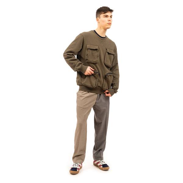 LC23 | Multitasca Sweatshirt Army - Concrete