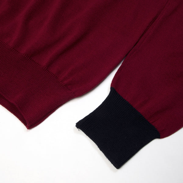 LC23 | Turtle Neck Sweater Burgundy - Concrete