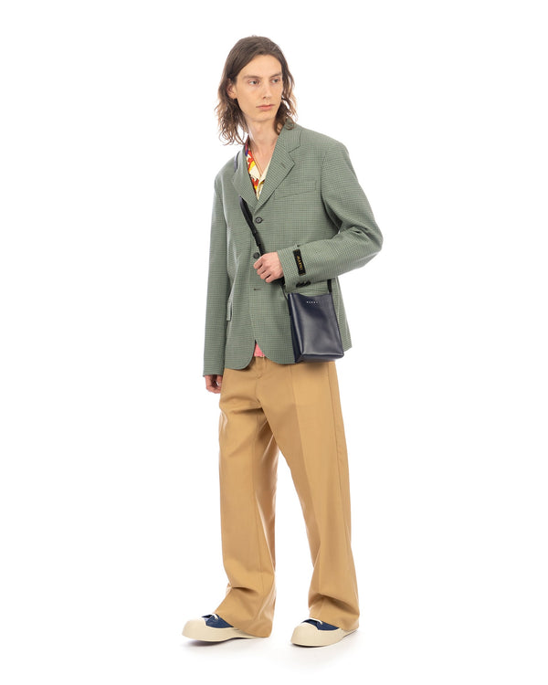 Marni | Fresco Check Blazer Pale Mint - Concrete