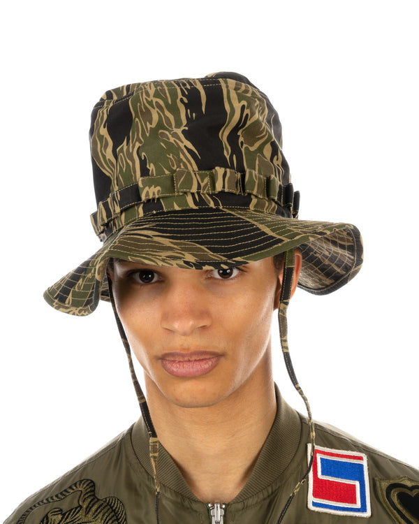 maharishi | 8104 Camo High Boonie Hat Gold Tigerstripe - Concrete