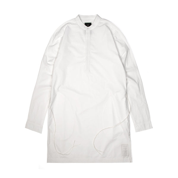 maharishi | Long Kurta Shirt Optic White - Concrete