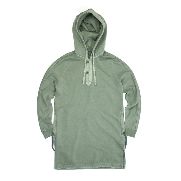 maharishi | Mid Djellaba Hooded Sweat Patina - Concrete