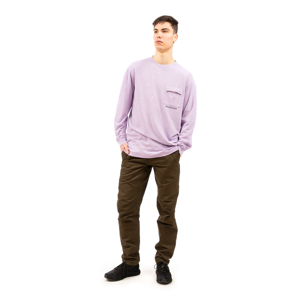 maharishi | 7007 Hemp L/S T-shirt HOCJ 200 Lavender - Concrete