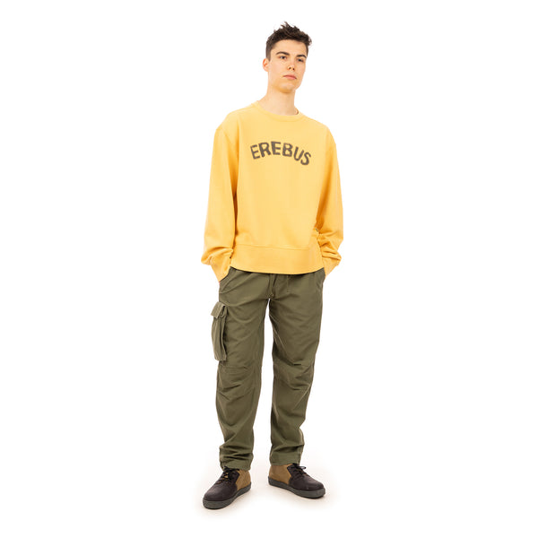 maharishi | 2021 Erebus U.S. Crew Sweat Yellow - Concrete
