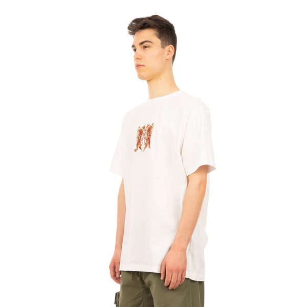 maharishi | 2063 Hearts Of Tigers T-Shirt White - Concrete