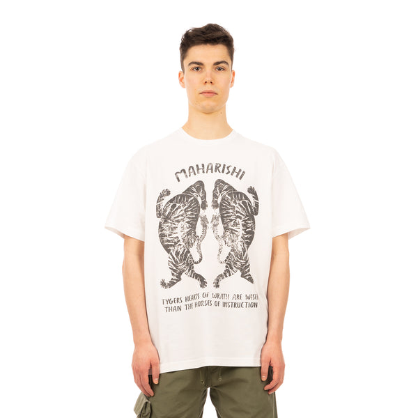 maharishi | 2073 Tigers Of Wrath T-Shirt White - Concrete