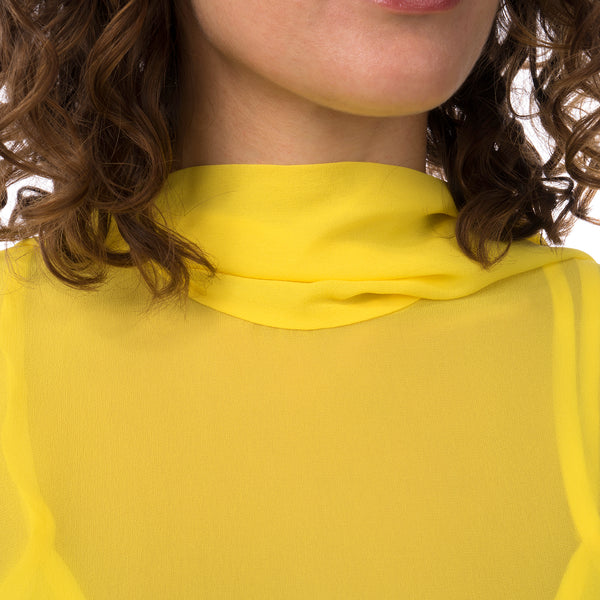 Marios Asymmetric Dress + Under Vest Yellow - Concrete