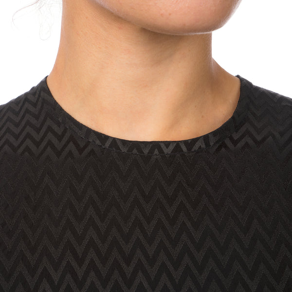 Marios Asymmetric Dress w/ Seperate Sleeves Black - Concrete