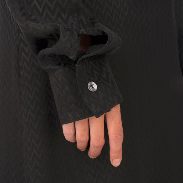Marios Asymmetric Dress w/ Seperate Sleeves Black - Concrete