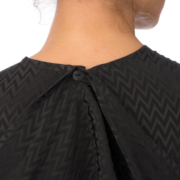 Marios Asymmetric Dress w/ Seperate Sleeves Black - Concrete