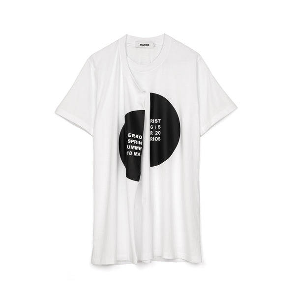 Marios Errorist Spiral T-Shirt White - Concrete