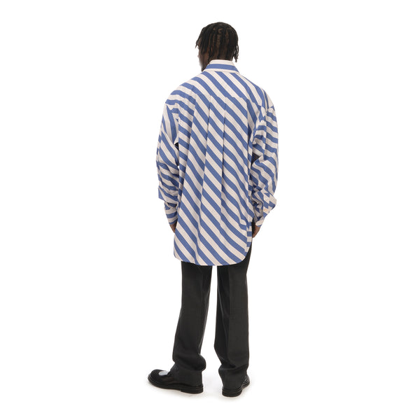 Marni | Shirt White / Blue Stripe - Concrete