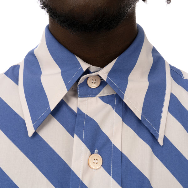 Marni | Shirt White / Blue Stripe - Concrete