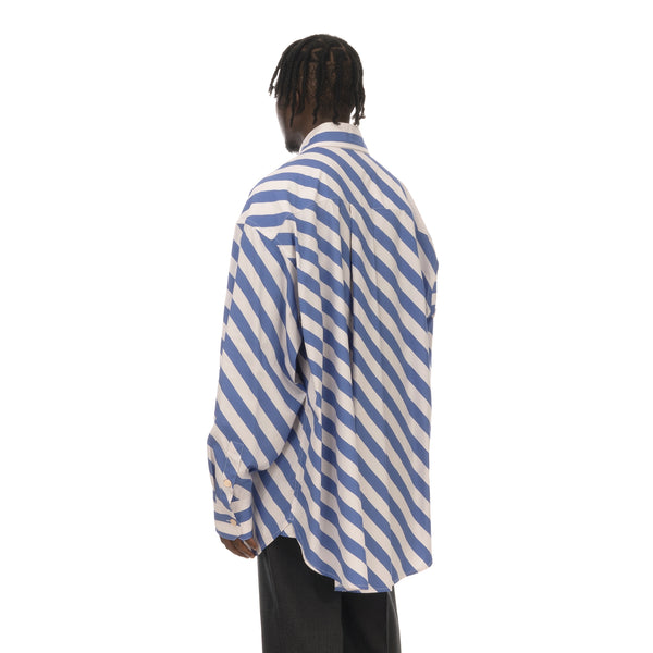 Marni | Shirt White / Blue Stripe - Concrete