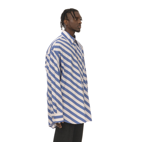 Marni | Shirt White / Blue Stripe - Concrete