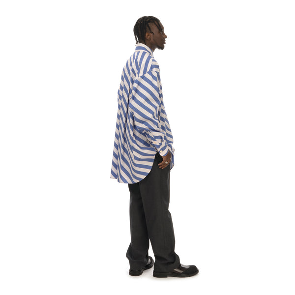 Marni | Shirt White / Blue Stripe - Concrete