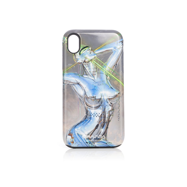 Medicom Toy | x Sorayama 'Sexy Robot' iPhone XR Case Design 1 Green - Concrete