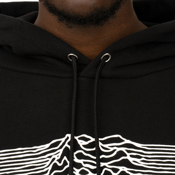 Medicom Toy | x Joy Division 'Unknown Pleasures' Hoodie Black - Concrete