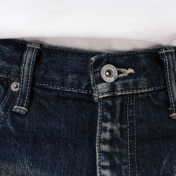 NEIGHBORHOOD | Bullet Savage. DP Narrow / 14OZ-PT Indigo - Concrete