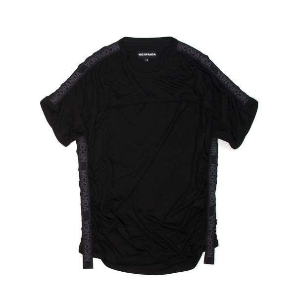 NicoPanda Action Neck Tee Black - Concrete