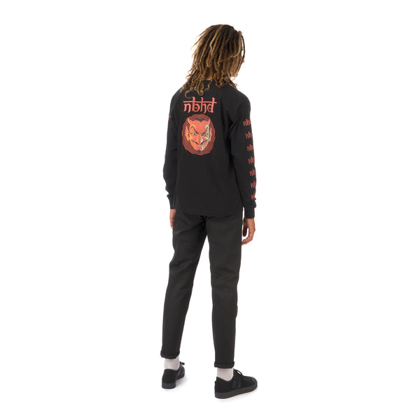NEIGHBORHOOD | Vertigo / C-Tee LS Black - Concrete
