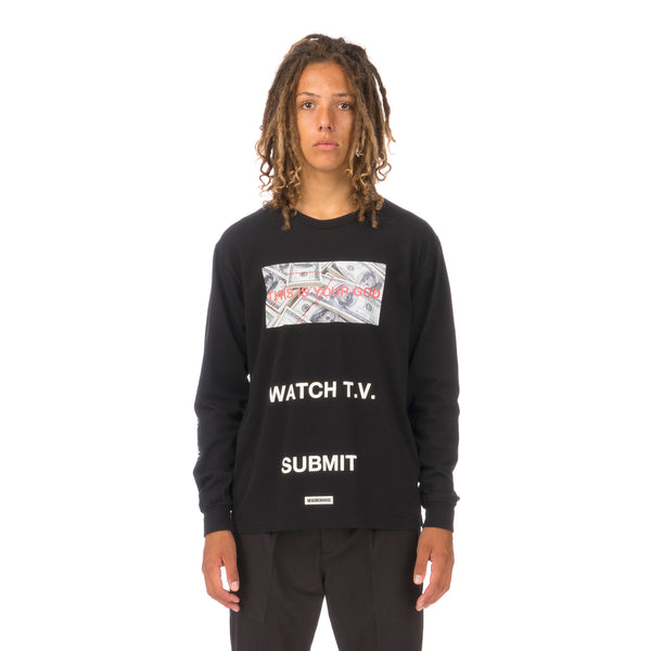 NEIGHBORHOOD | GOD / C-Tee .LS Black - Concrete