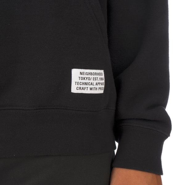 NEIGHBORHOOD | Tight / C-Hooded .LS Black - Concrete