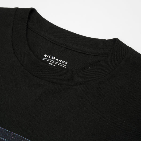 Nilmance | Digital Print T-Shirt Black - Concrete