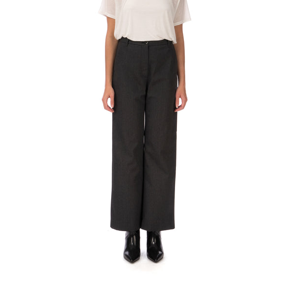 nine:inthe:morning W 'Deep' Palazzo Pants Dark Grey - Concrete