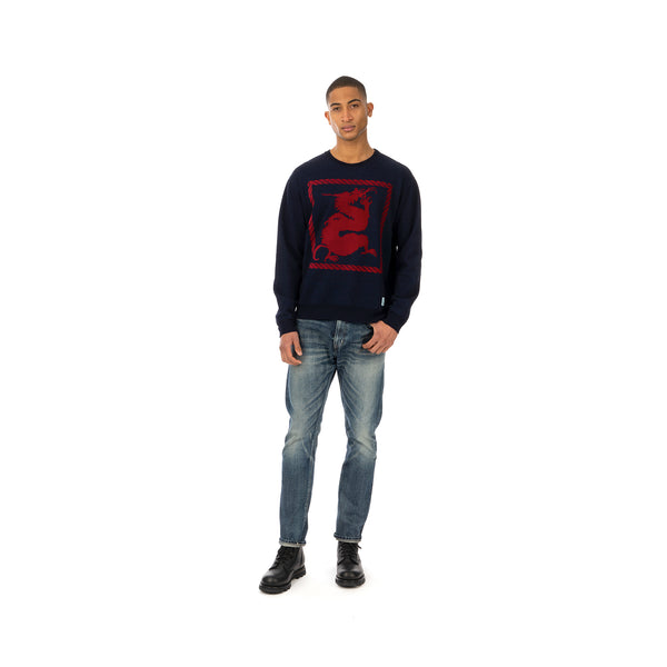NEIGHBORHOOD | ID-Dragon / C-Crew .LS Indigo - Concrete