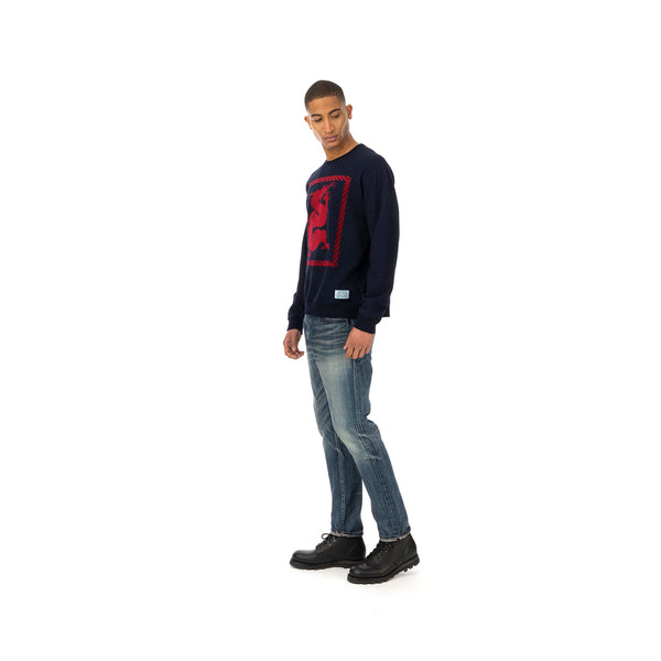 NEIGHBORHOOD | ID-Dragon / C-Crew .LS Indigo - Concrete