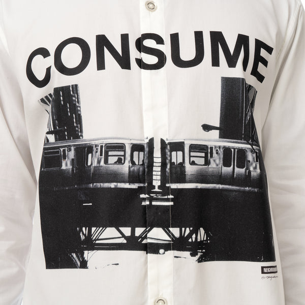 NEIGHBORHOOD | NHON . CONSUME / C-Shirt LS White - Concrete