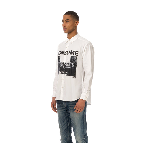 NEIGHBORHOOD | NHON . CONSUME / C-Shirt LS White - Concrete