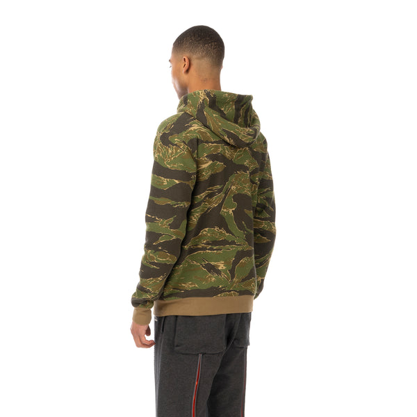 NEIGHBORHOOD | Overlap . Tiger / C-Zip Hooded .LS Tiger Stripe - Concrete
