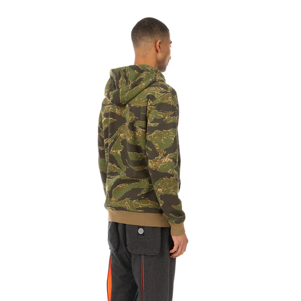 NEIGHBORHOOD | Overlap . Tiger / C-Zip Hooded .LS Tiger Stripe - Concrete