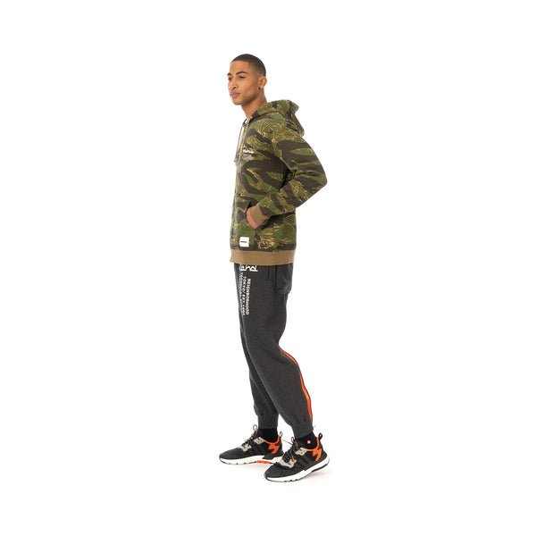 NEIGHBORHOOD | Overlap . Tiger / C-Zip Hooded .LS Tiger Stripe - Concrete
