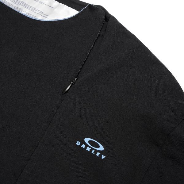OAKLEY by Samuel Ross | Skydiver Zipped L/S T-Shirt Black - Concrete