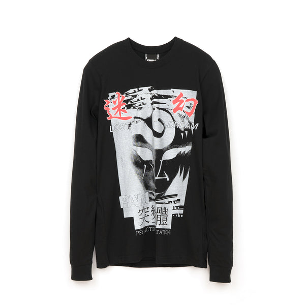 Perks and Mini (P.A.M.) | Lost Dreams L/S T-Shirt Black - Concrete
