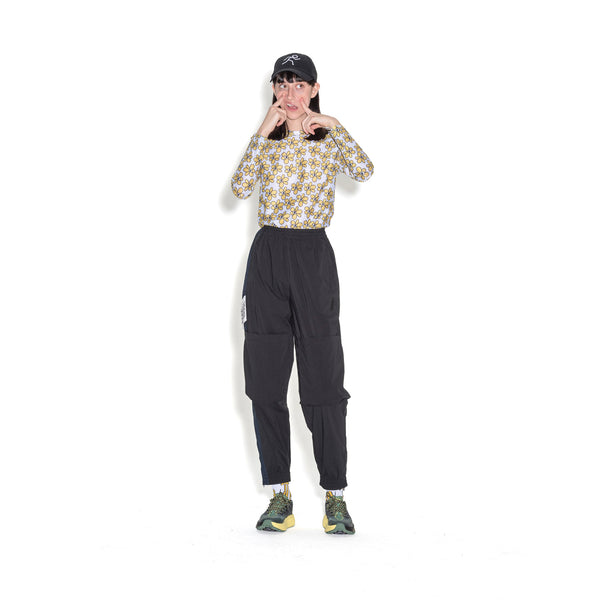 Perks and Mini (P.A.M.) | Gated Sport Eyelet L/S Top Daisies - Concrete