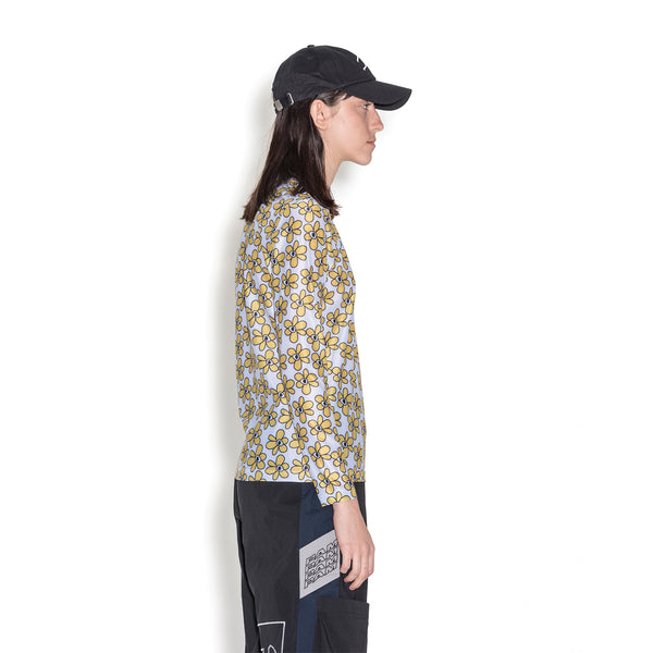 Perks and Mini (P.A.M.) | Gated Sport Eyelet L/S Top Daisies - Concrete