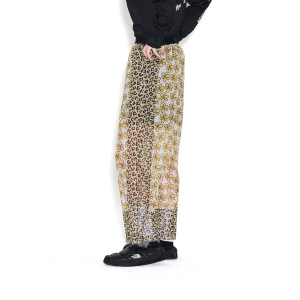 Perks and Mini (P.A.M.) | Kissing Frogs Mesh Trousers Animal Daisies - Concrete