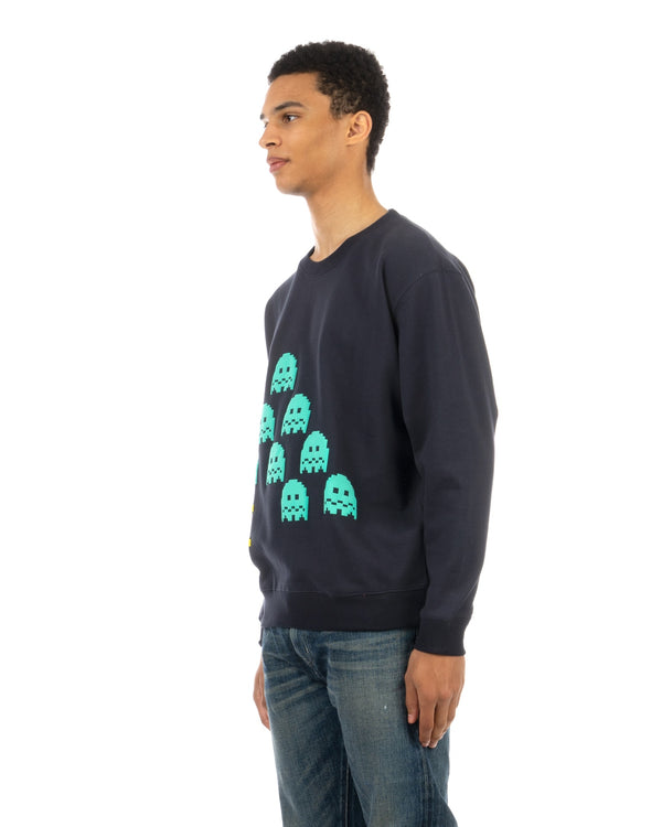 Medicom Toy | Pac-Man Crewneck Navy - Concrete