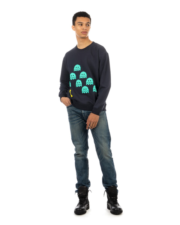 Medicom Toy | Pac-Man Crewneck Navy - Concrete