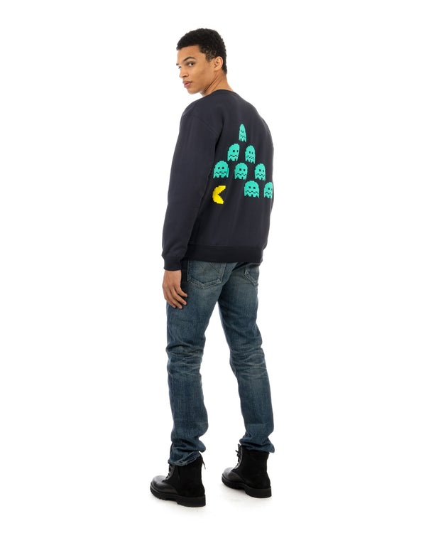 Medicom Toy | Pac-Man Crewneck Navy - Concrete