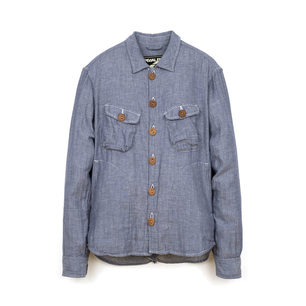 PEdALED Bike CPO Shirt Indigo - Concrete