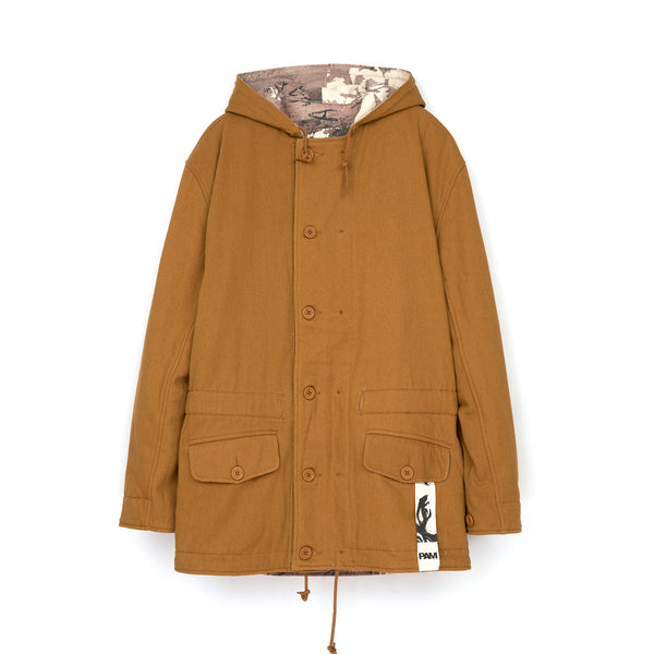 Perks and Mini (P.A.M.) | Josh Smith Reversible Hooded Jacket Print - Concrete